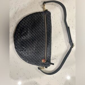 Clare V Twilight woven checker grande fanny-NWT